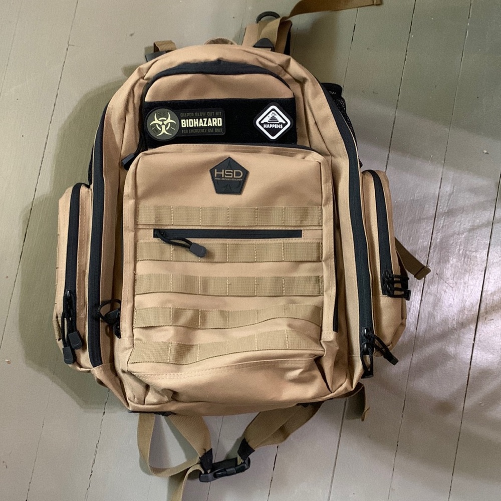 High speed daddy diaper bag